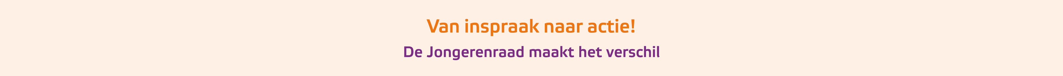﻿Van inspraak naar actie! De Jongerenraad maakt het verschil