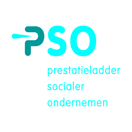 Algemeen Logo WIT PSO Prestatieladder Keurmerk Sociaal Ondernemen Social Return